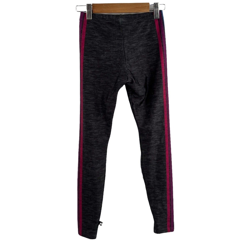 Terez Athletic Legging Grey with Rainbow Stripe Size Medium‎